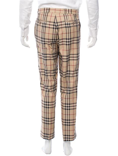 burberry checked pants|Burberry slacks for men.